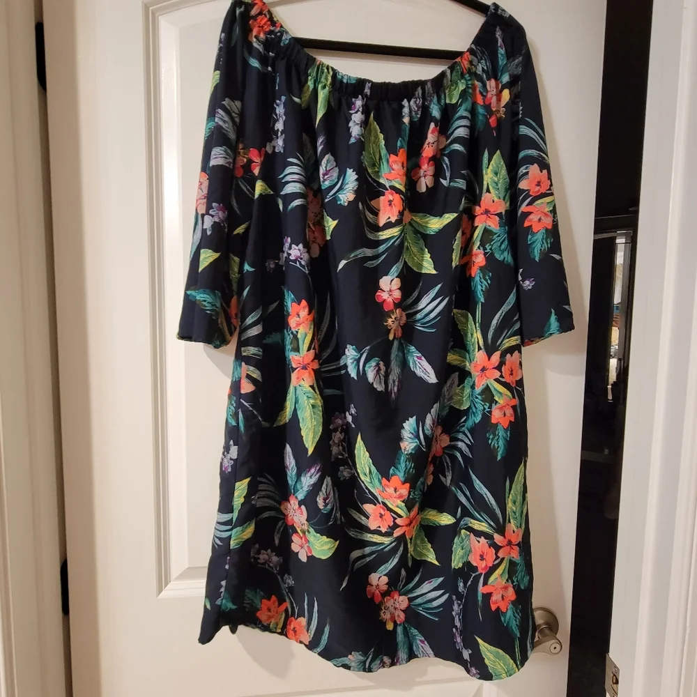 A hint of Blush off shoulders dress size 2X - Picture 4 of 7